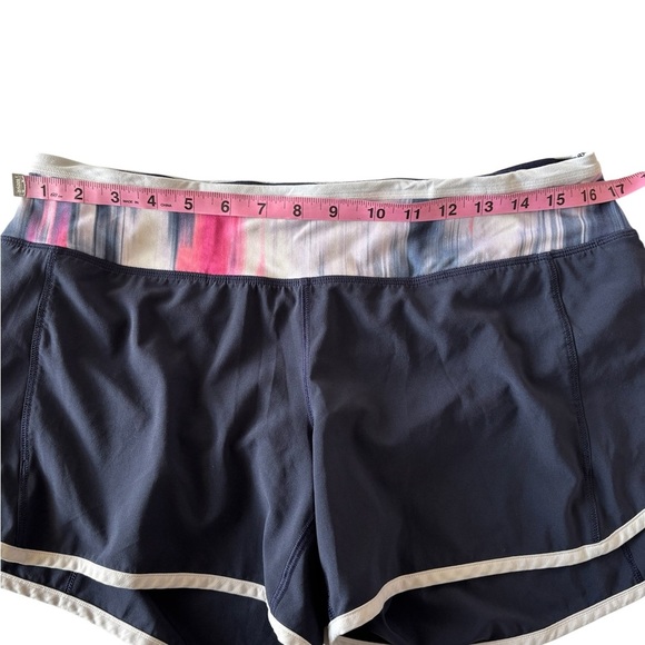 lululemon Women’s Turbo Run Shorts Lined Stretch Running Gym Performance Blue 8 - Picture 6 of 8